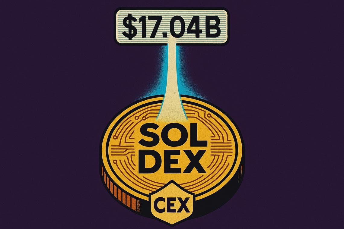 Solana DEX Volume Hits $17 Billion Daily Trading