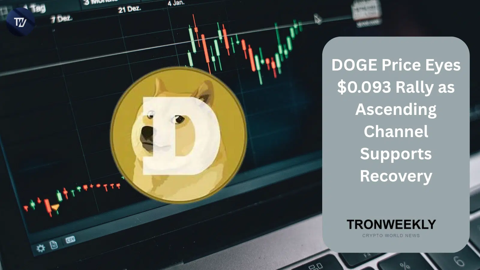 DOGE Price Eyes $0.093 Rally as Ascending Channel Supports Recovery