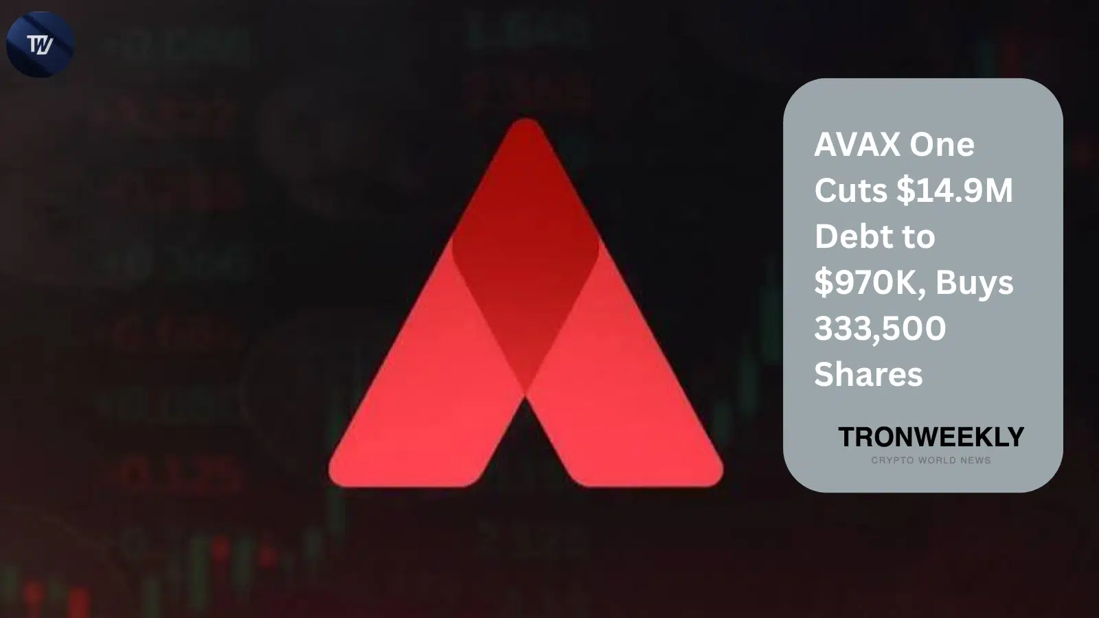 AVAX One Cuts $14.9M Debt to $970K, Buys 333,500 Shares