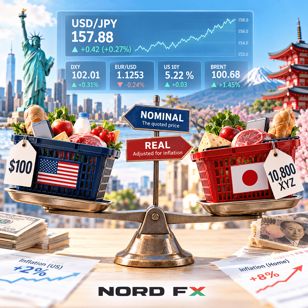 NordFX Education: Nominal vs Real Exchange Rates — Why a Cheaper Currency Is Not Always More…