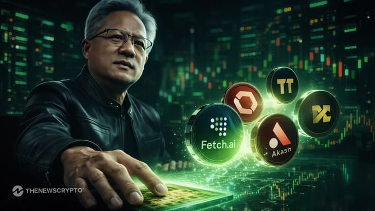 Huang Reinforces Nvidia’s Role, Pushing AI Cryptocurrencies upwards