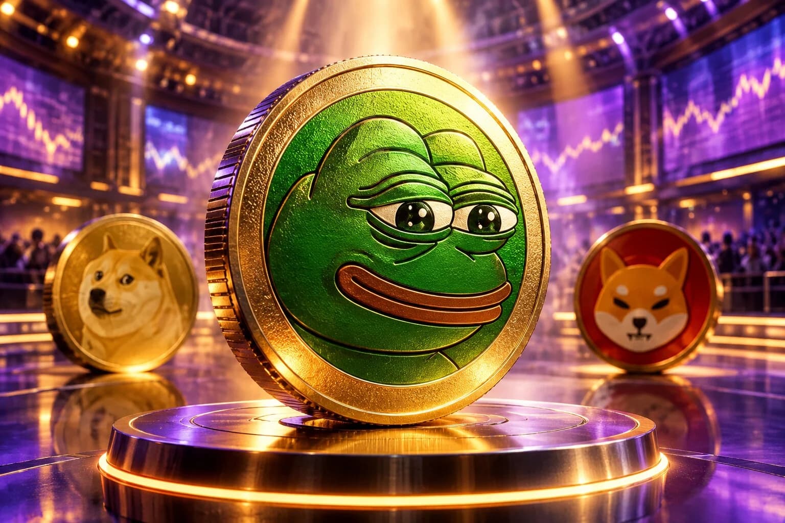 Pepe Breaks Ranks While DOGE and SHIB Bleed 4% in a Week. Is a Meme Rotation Starting?