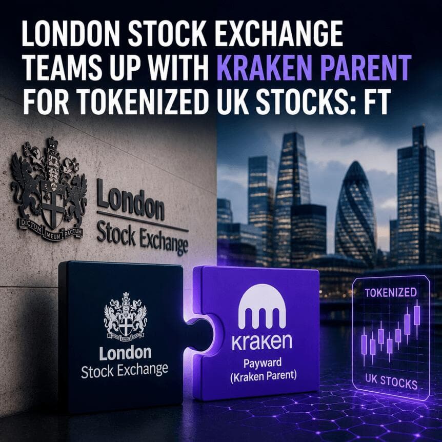 London Stock Exchange Teams Up With Kraken Parent for Tokenized UK Stocks: FT