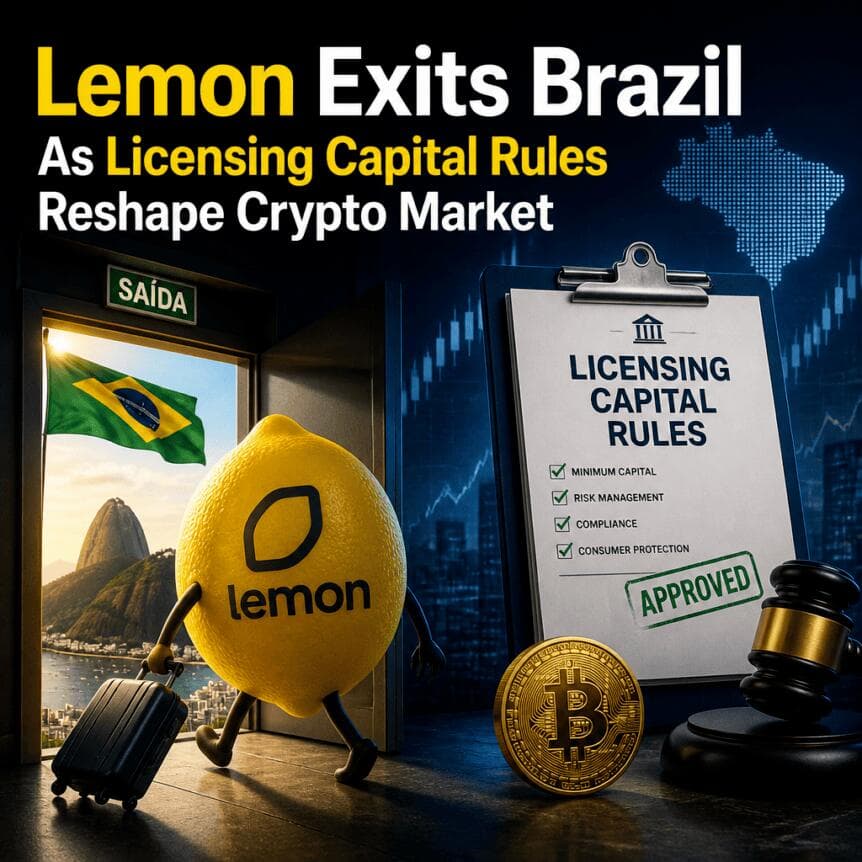 Lemon Exits Brazil As Licensing Capital Rules Reshape Crypto Market