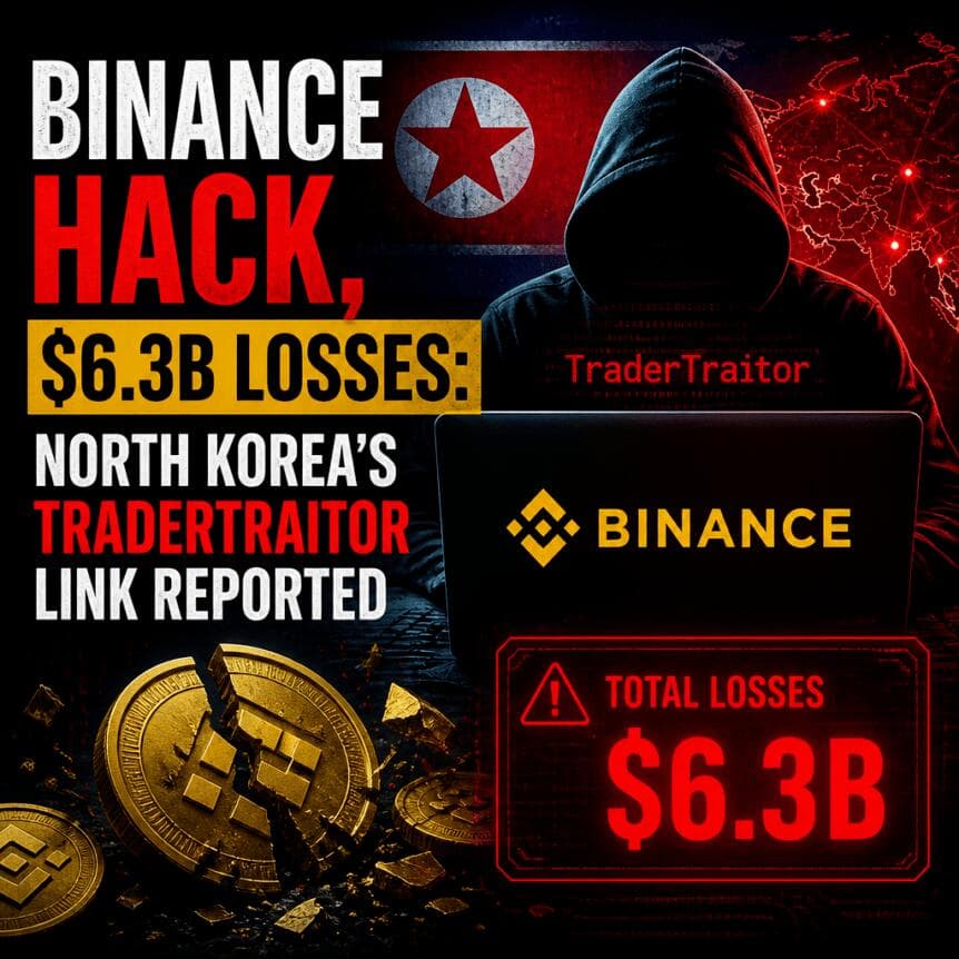 Binance Hack, $6.3B Losses: North Korea’s TraderTraitor Link Reported