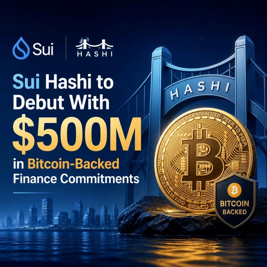 Sui Hashi to Debut With $500M in Bitcoin-Backed Finance Commitments