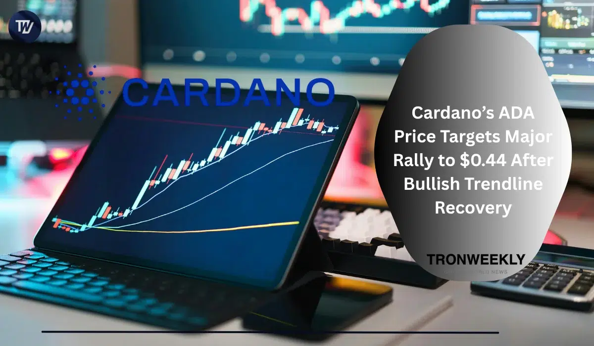 Cardano’s ADA Price Targets Major Rally to $0.44 After Bullish Trendline Recovery