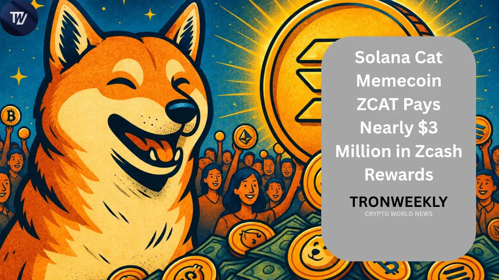 Solana Cat Memecoin ZCAT Pays Nearly $3 Million in Zcash Rewards