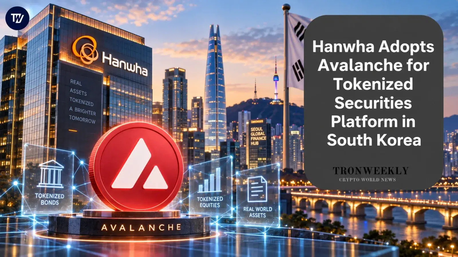Hanwha Adopts Avalanche for Tokenized Securities Platform in South Korea