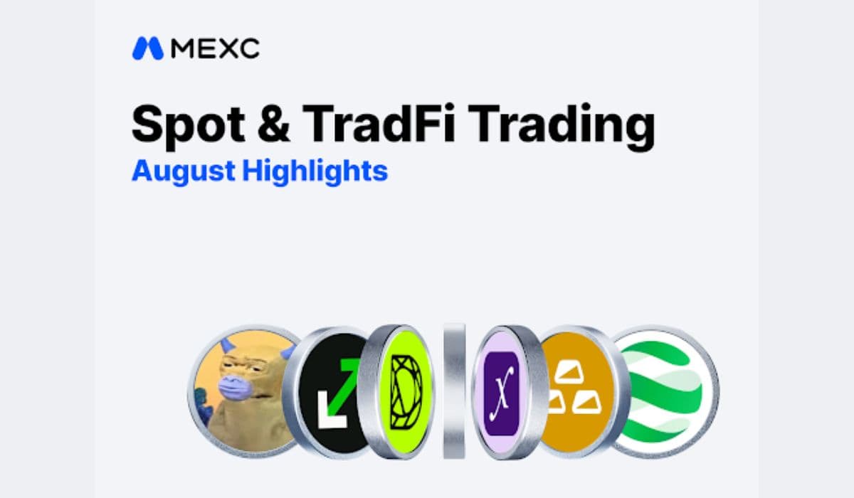 MEXC Reports 21% MoM Growth in New-Token Traders and 31% Increase in Tokenized Stock Trading Volume in August